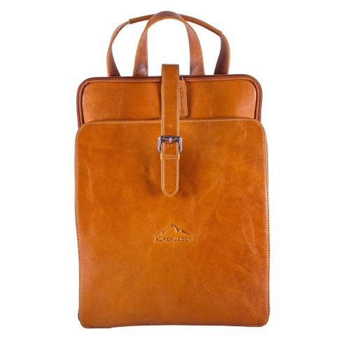 ALPENLEDER Multifunktionstasche HUCKEPACK cognac