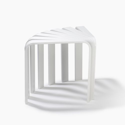 BEdesign Designhocker FAN weiß