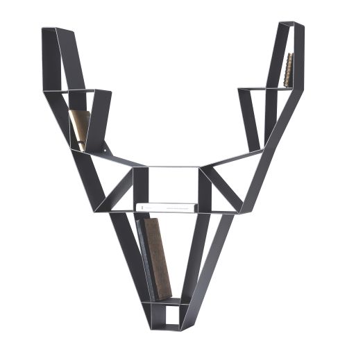 BEdesign Wandregal DEER klein schwarz