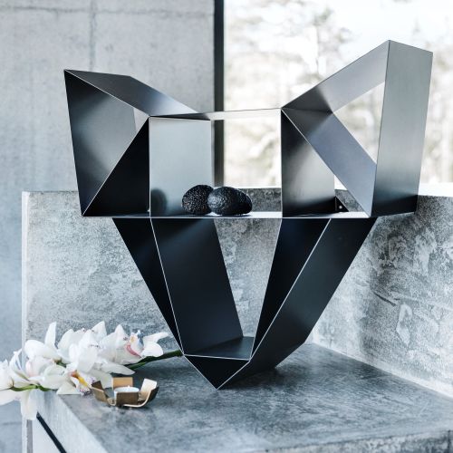 BEdesign Wandregal Wolf schwarz