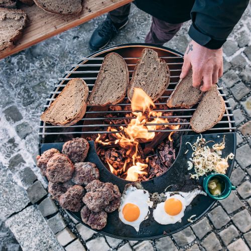 BOWL Grillrost zweiteiliger Grillrost auch einzeln verwendbar