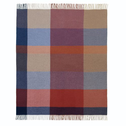 Biederlack Plaid Pleasant 130x170cm mit Fransen