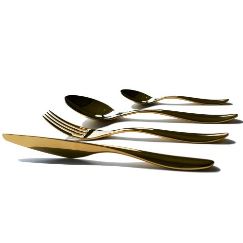 Blue Chilli Design Besteck-Set AVANT gold 30-teilig Edelstahl poliert für 6 Personen