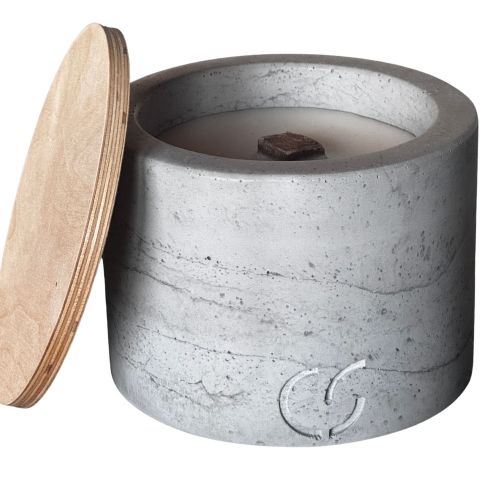 CS-Beton Tischfeuer PLAIN betongrau 16 cm rund