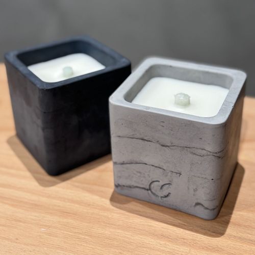 CS-Beton Tischfeuer SMART betongrau 10 cm eckig Deko für den In- und Outdoorbereich