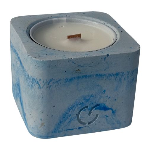CS-Beton Tischfeuer VARIO ODORE 2er Set ice-blau