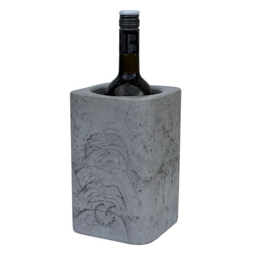 CS-Beton Weinkühler betongrau eckig
