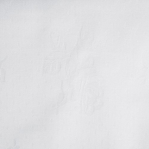 Damasttischdecke Rosenmuster weiß 130x130cm 
