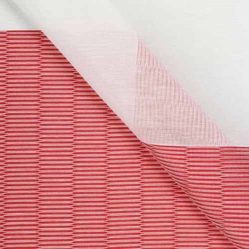 Dekostoff Vorhangstoff Bielefeld Streifen Breite: 60 cm halbtransparent