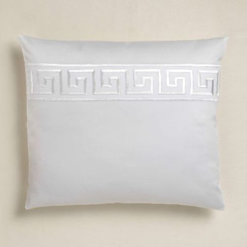 Elegante Bettwäsche Mako Satin EL GRECO weiß Bettbezug mit Kissenhülle