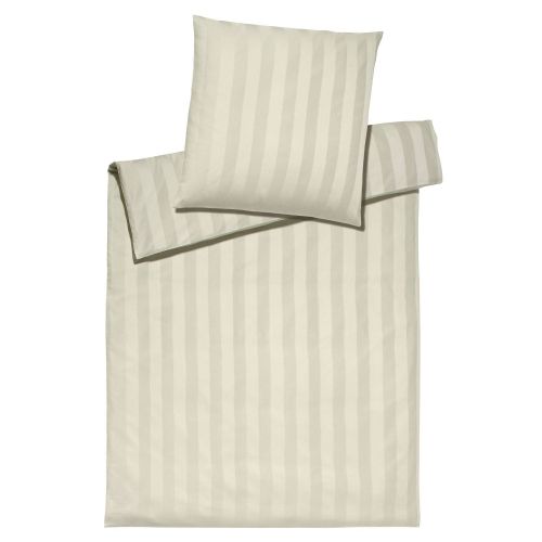 Elegante Bettwäsche Mako Satin NOBLESSE creme