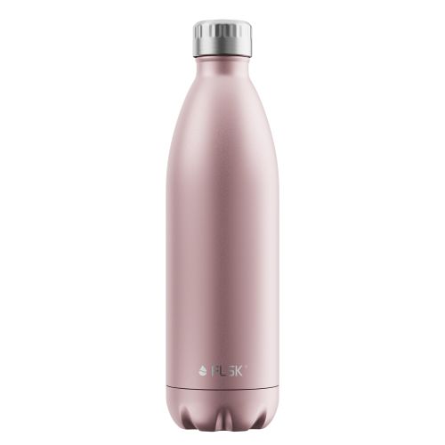 FLSK Trinkflasche Edelstahl rosegold Inhalt 1l