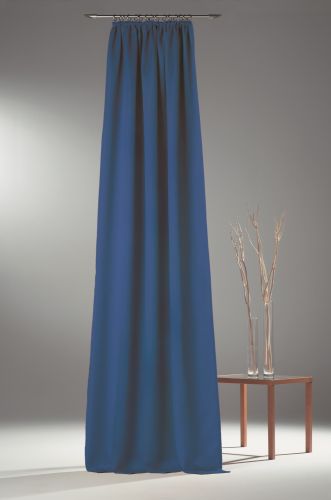 Fertigschal uni dunkelblau mit Universalband Breite 135 cm Höhe 245 cm