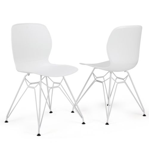 GARAGEEIGHT Stuhl Rietia Weiß 2er-Set 82x49x51,5cm – ROMODO