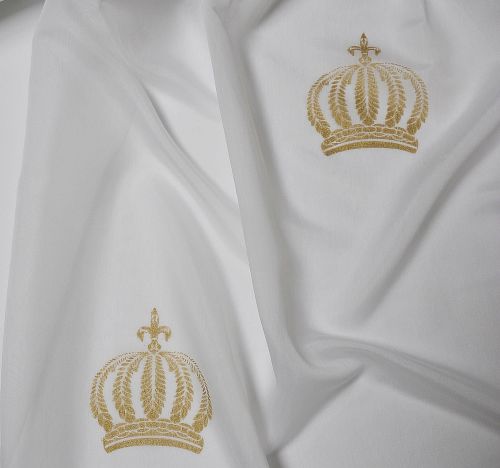 Glööckler Store Batist bedruckt Krone Meterware