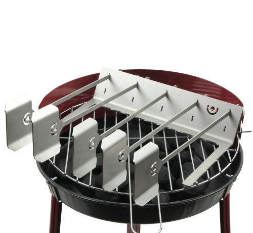 Grillspieße 5er Set mit Halter aus Edelstahl 33x30x10,5cm 