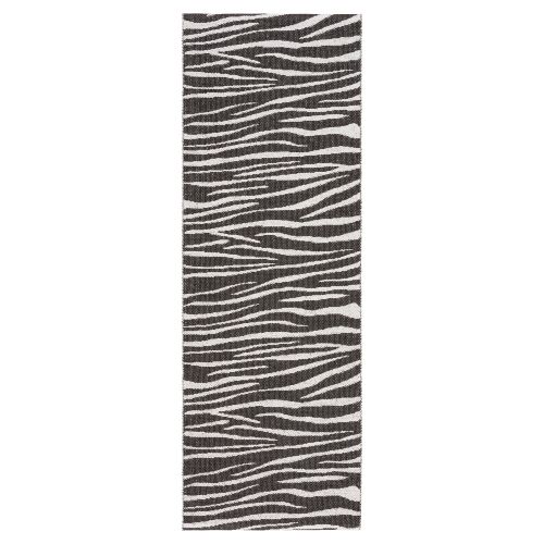 Horredsmattan Teppich Zebra Black für Innen und Aussen Made in Sweden since 1956 Hohe UV-Beständigkeit Pflegeleicht