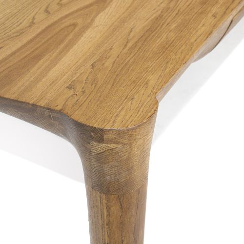 Konsolentisch mit Schublade Hoya Echtholz Eiche 100cm Massivholz zwei Beine designed by J.Barejka