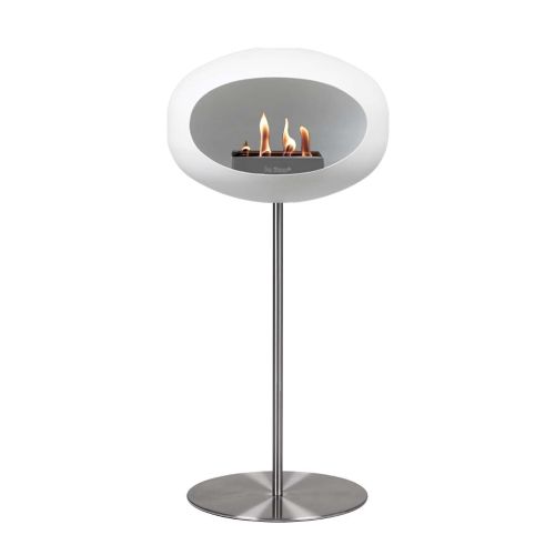 Le Feu Steel Bioethanol Kamin, stehend Weiß 115cm,