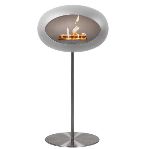 Le Feu Steel Bioethanol Kamin, stehend silber 115cm,