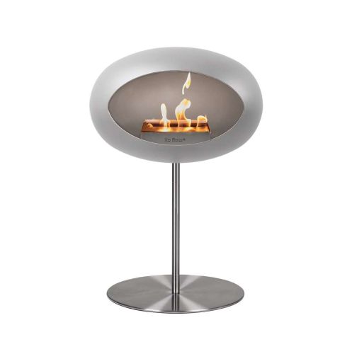 Le Feu Steel Bioethanol Kamin, stehend silber 85cm,