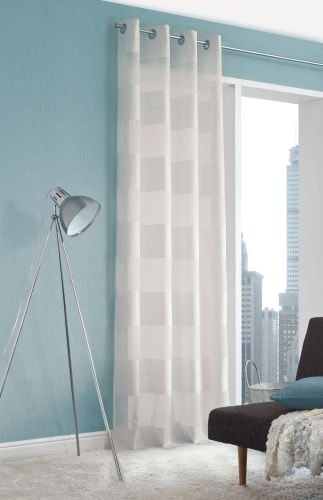 NEUTEX Ösenschal Ösenvorhang TAMARA 245x140cm wollweiß