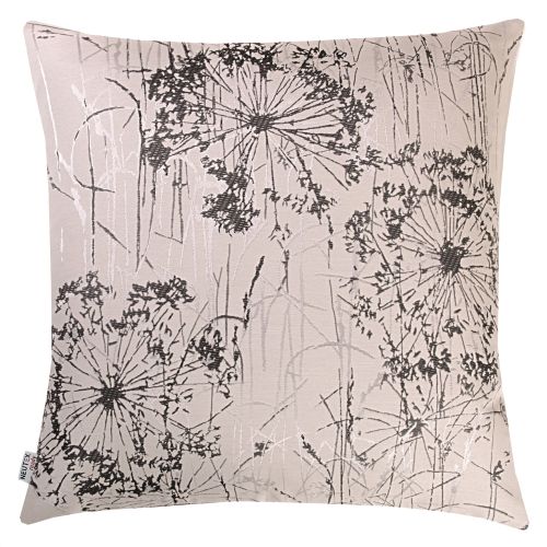 NEUTEX Wendekissenhülle FIORETTO Pusteblume 48x48 cm grau