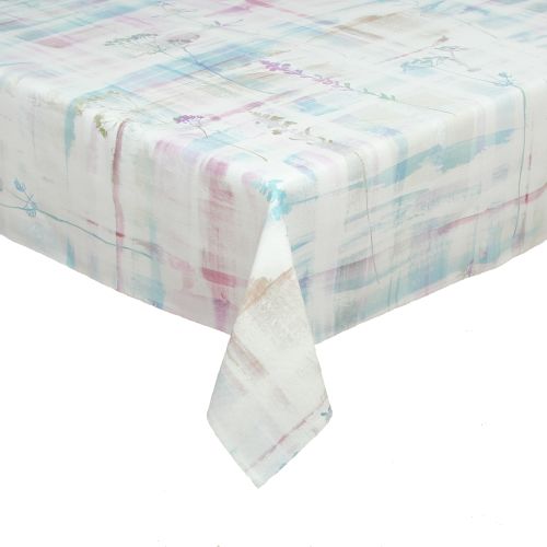ROMODO Tischdecke Eppendorf 130 x 170 cm Druck Gräser Pastell blau lila rose