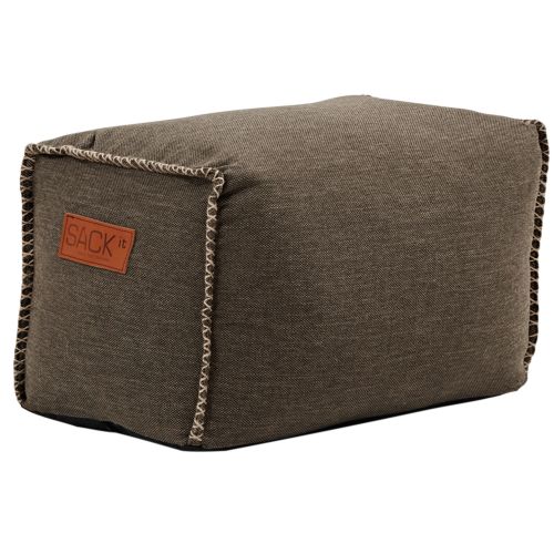 SACKit Sitzhocker eckig RETROit Cobana SQUARE PUFF Brown In- und Outdoor