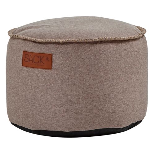 SACKit Sitzhocker rund RETROit Canvas DRUM Sand