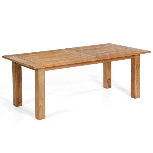 SonnenPartner Ausziehtisch Charleston Old-Teak-Natur mit Syncronauszug