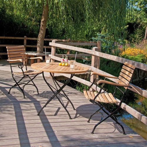 SonnenPartner Klapptisch OXFORD 90cm rund 