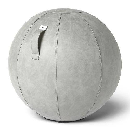 VLUV Sitzball BOL VEGA Kunstleder Cement 75cm