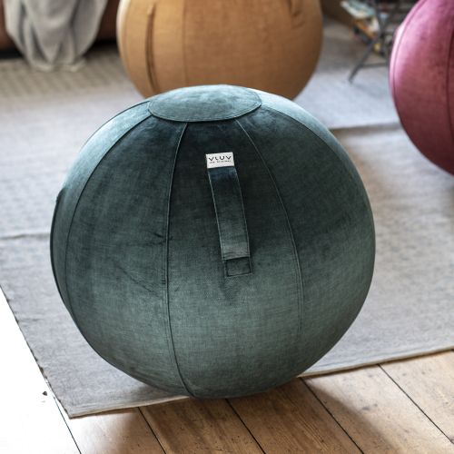 VLUV Stoff-Sitzball BOL VARM 70-75cm forest für gesundes und aufrechtes Sitzen