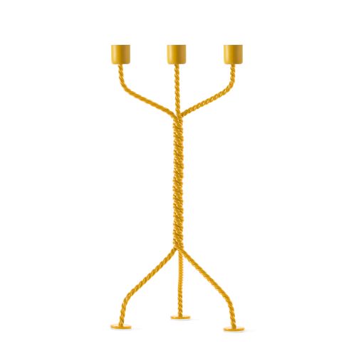Werkwaardig Kerzenhalter TWISTED gelb