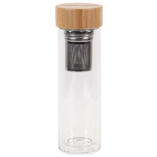 Yummii Yummii Thermosflasche mit Teesieb 400ml Glas doppelwandig