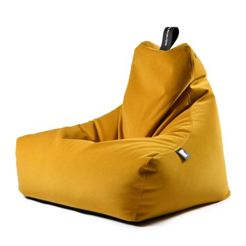 b-bag Extreme Lounging Sitzsack mighty-b Mustard Sitzbag indoor Wildlederoptik