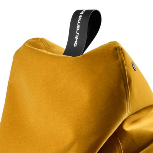 b-bag Extreme Lounging Sitzsack mighty-b Mustard Sitzbag indoor Wildlederoptik