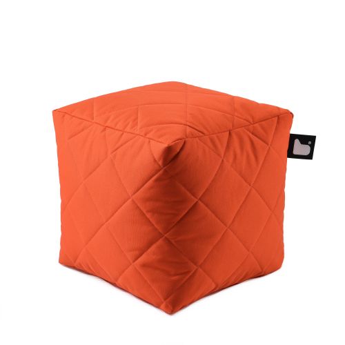 b-box extreme lounging Sitzwürfel Orange - Quilted In & Outdoor