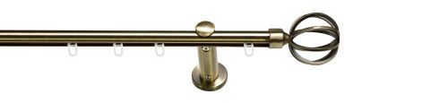 erfal Komplettgarnitur Carrera Ø19mm Cobre Innenlauf 1-läuf. 240cm messing antik