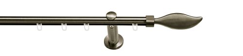 erfal Komplettgarnitur Carrera Ø19mm Pagina Innenlauf 2-läufig 240cm platin