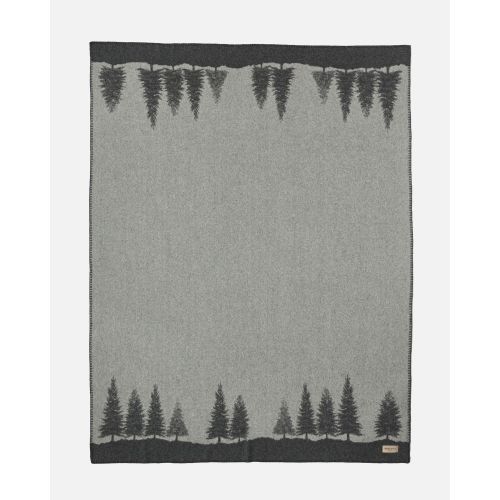 eskimo Decke Bosco anthrazit Schweizer Wolldecke vom Merinoschaf
