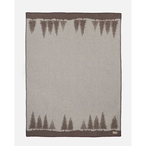 eskimo Decke Bosco braun Schweizer Wolldecke vom Merinoschaf