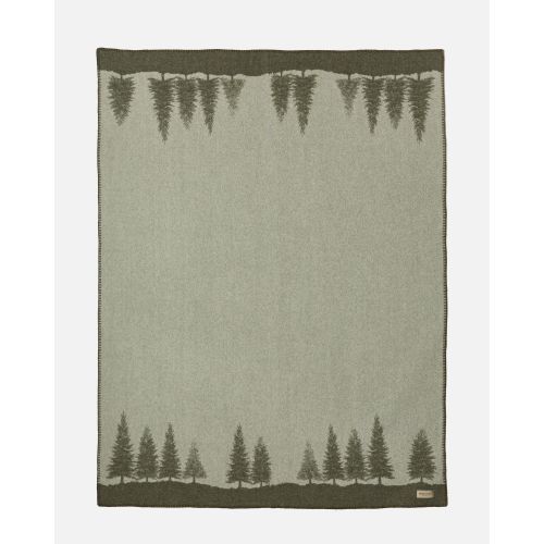 eskimo Decke Bosco olive Schweizer Wolldecke vom Merinoschaf