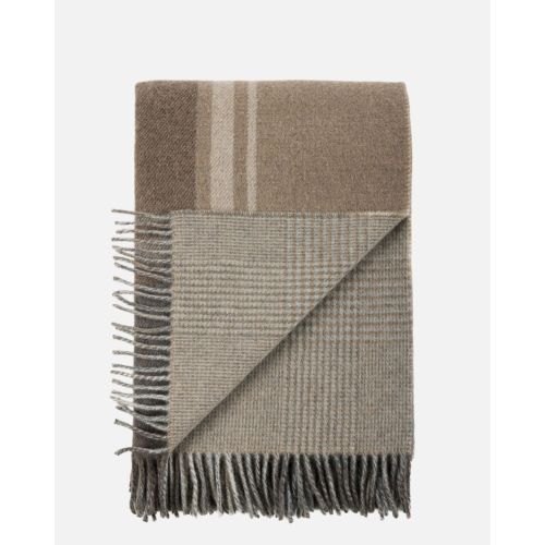 eskimo Decke Lord braun Merino-Wolldecke im Prince-de-Galles-Muster