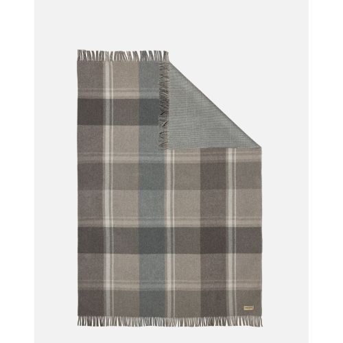 eskimo Decke Lord grau Merino-Wolldecke im Prince-de-Galles-Muster