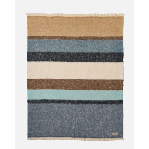 eskimo Decke Marais blau multi Modische Decke mit kräftigen Farbstreifen