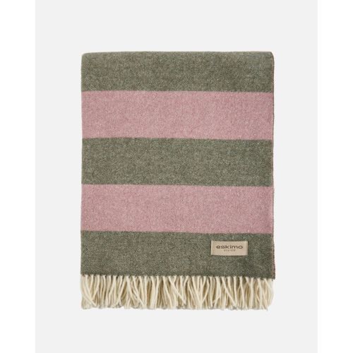 eskimo Decke Stripes Streifen oliv rose