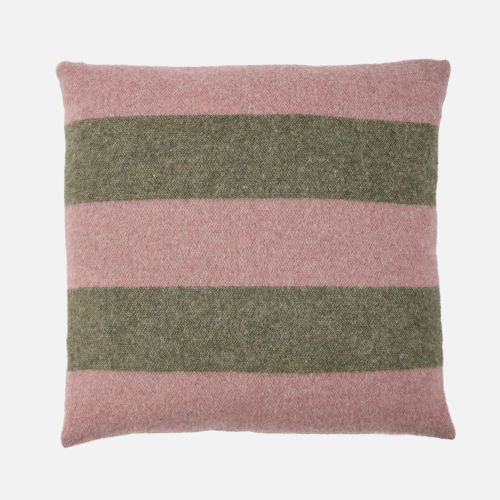 eskimo Kissen Stripes Streifen oliv rose