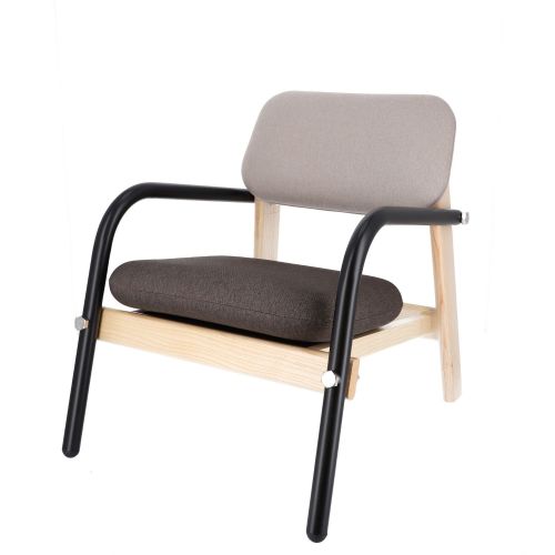 jankurtz BILLY Sessel schwarz braun beige 44 cm